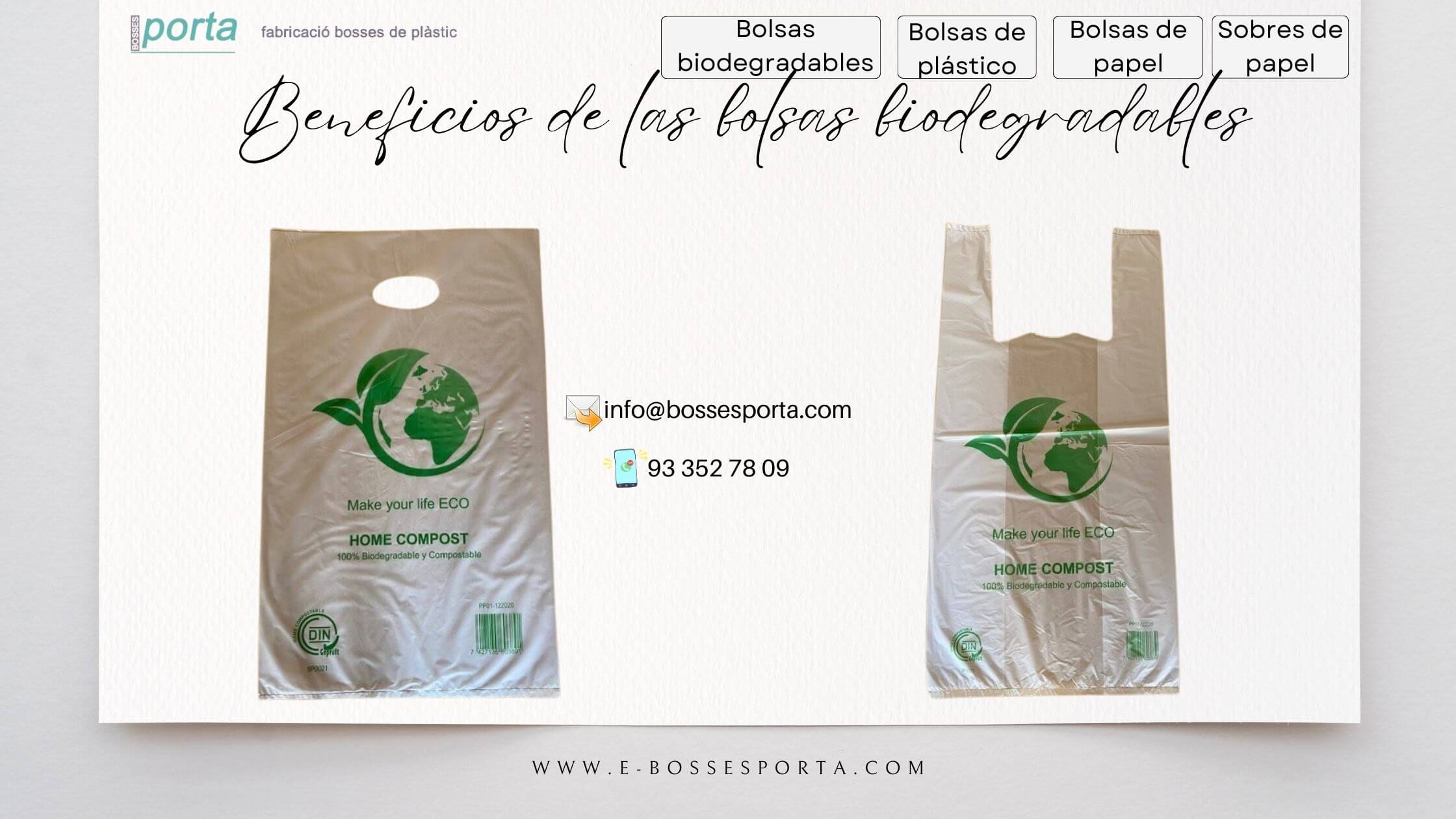 Beneficios de las bolsas biodegradables